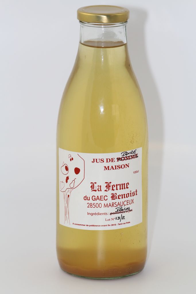 Jus de Poire fermier Guesdon 1L