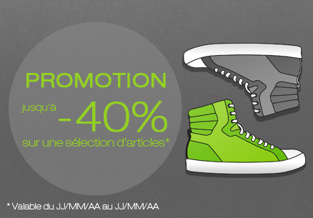 Promotion jusqu' - 40% sur une slection d'articles